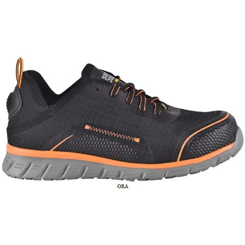 Chaussure de sécurité légère et sportive LIGERO2 S1P Noir et orange - SAFETY JOGGER