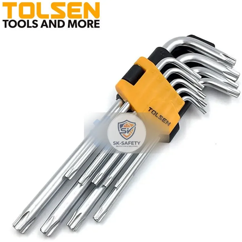 Jeu de 9 Clés Torx Bras Long TOLSEN
