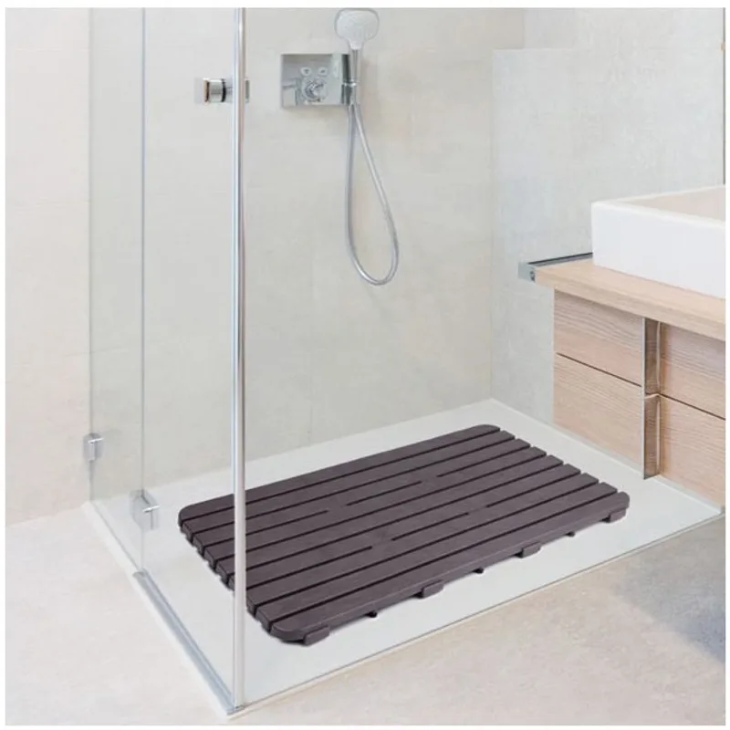 Caillebotis de douche Marron foncé 50x80cm TATAY