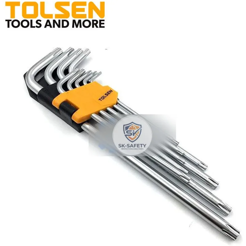 Jeu de 9 Clés Torx Bras Extra Long TOLSEN