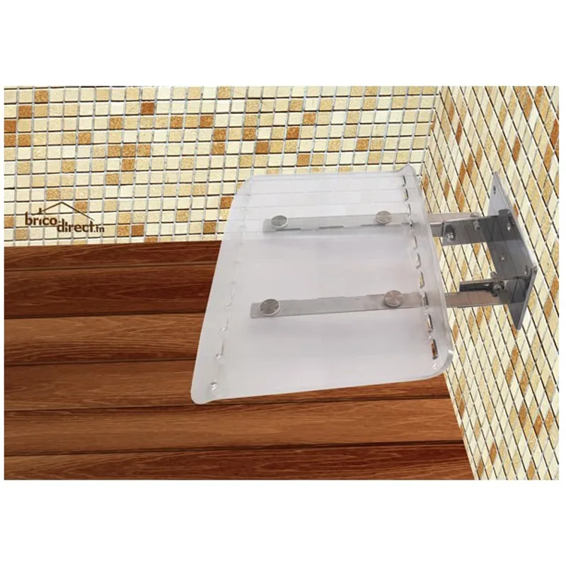 Siège de douche rabattable en Inox