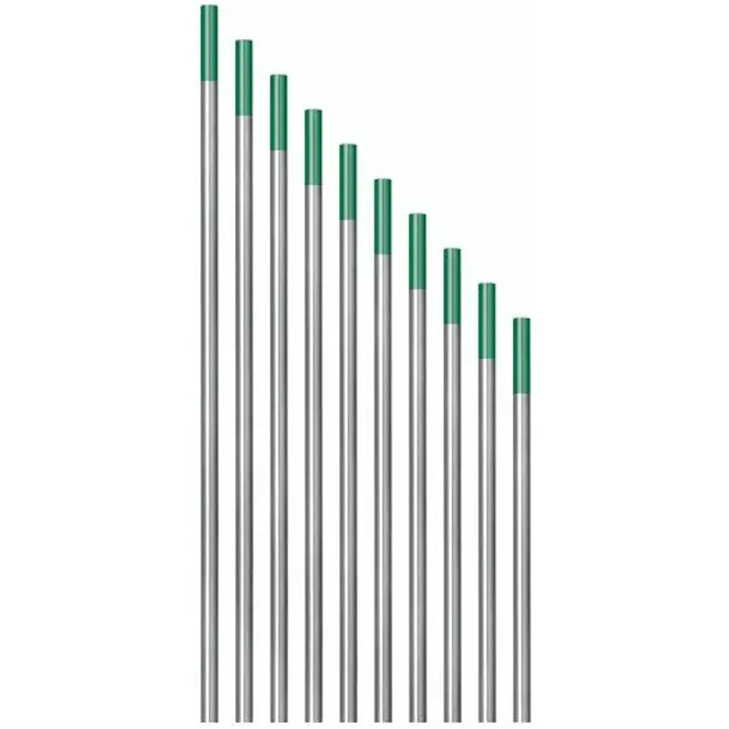 Electrode Tungstène Vert, Paquet De 10 électrodes 2.0 × 175mm
