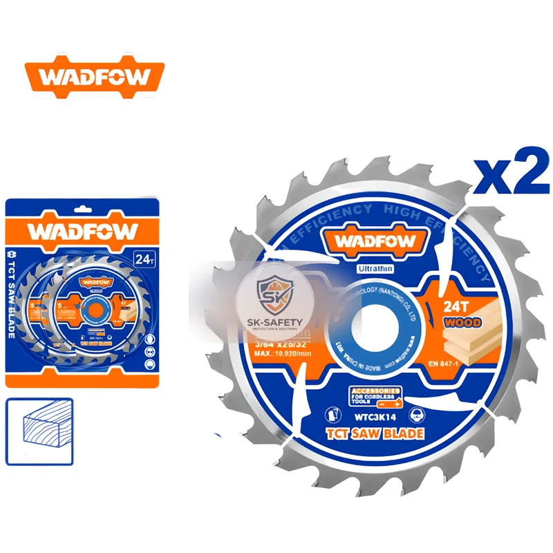 Jeu de disques à bois WADFOW 140 mm (2 pièces) – WTC3K14