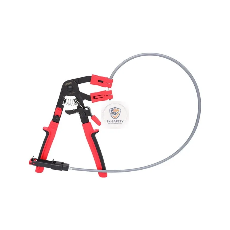 Pince avec câble Bowden pour colliers auto-serrants
