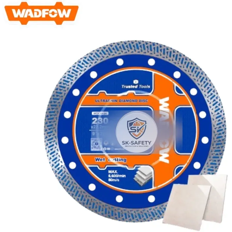 Disque diamant ultra-mince WADFOW – Coupe Humide – 125 mm & 230 mm