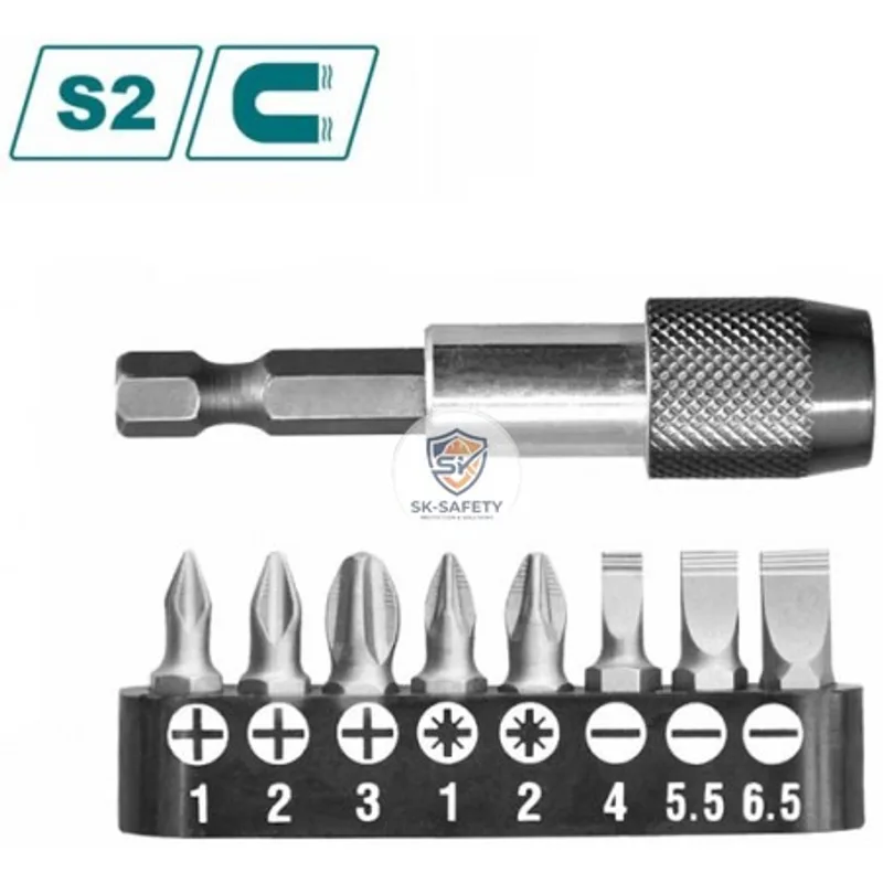 Mini kit 8 embouts de vissage Plus porte- embout TOTAL