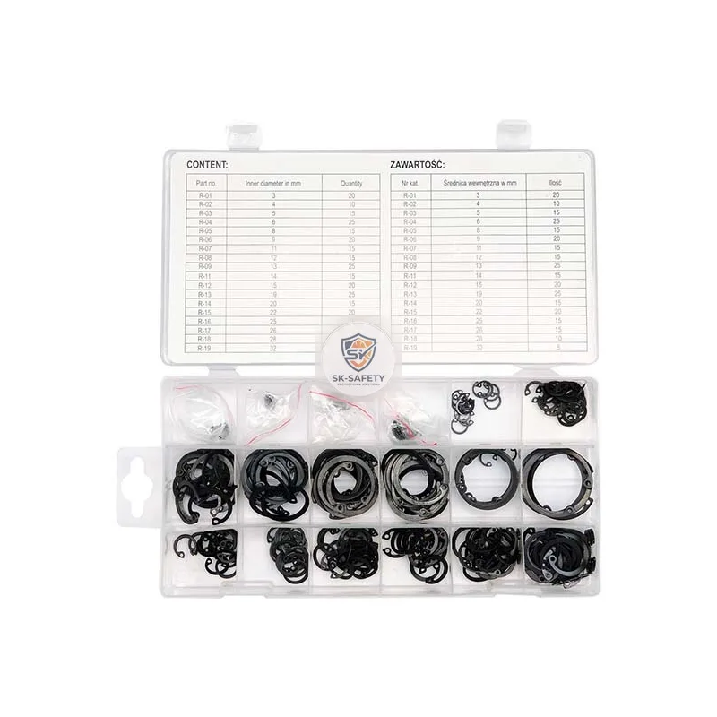 Coffret assortiment 300 circlips en E Ø1.5-22MM