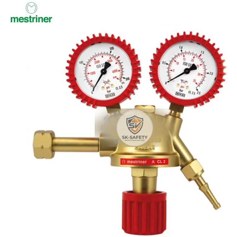 MANO DETENDEUR ACETYLENE ROUGE  MESTRINER