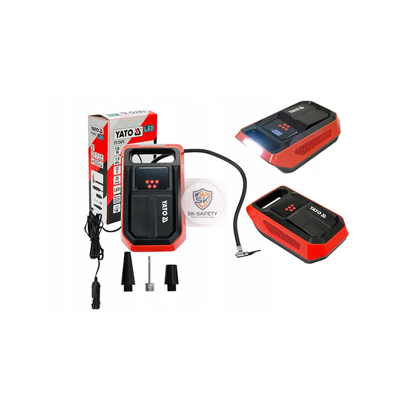 Compresseur de voiture avec lampe LED 12V 120W