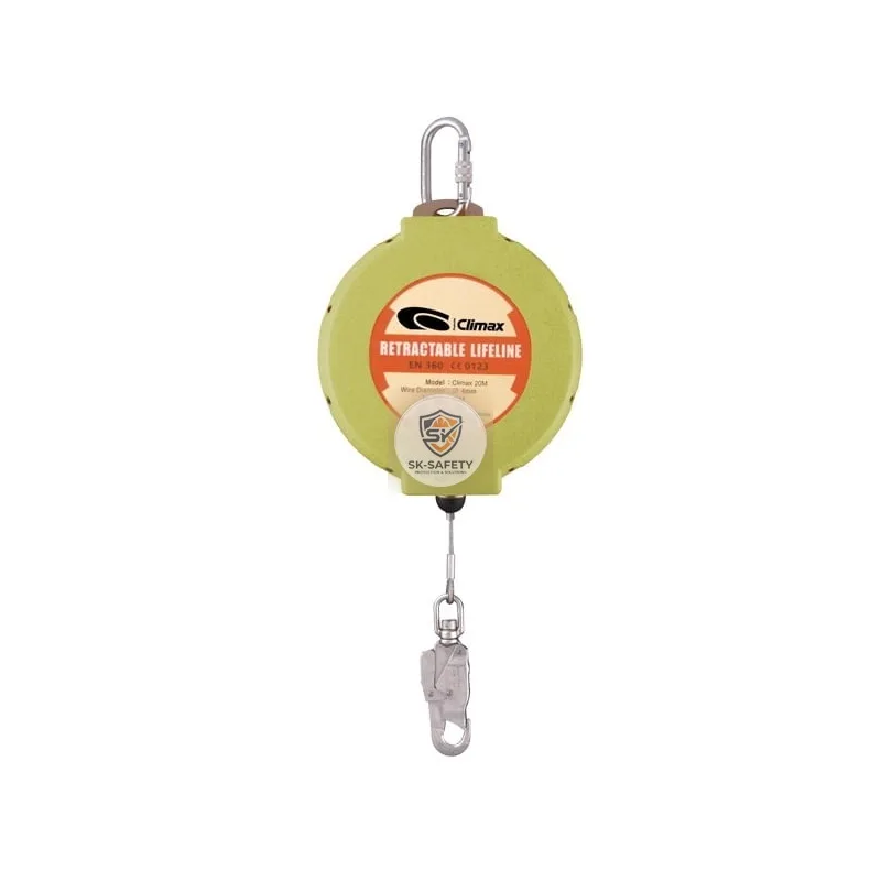 Dispositif anti chute 4 mm à rappel automatique - câble galvanisé
