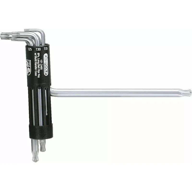 Jeu De 8 Clés Mâles Torx® à Tête Sphérique Longue, T10 à T50