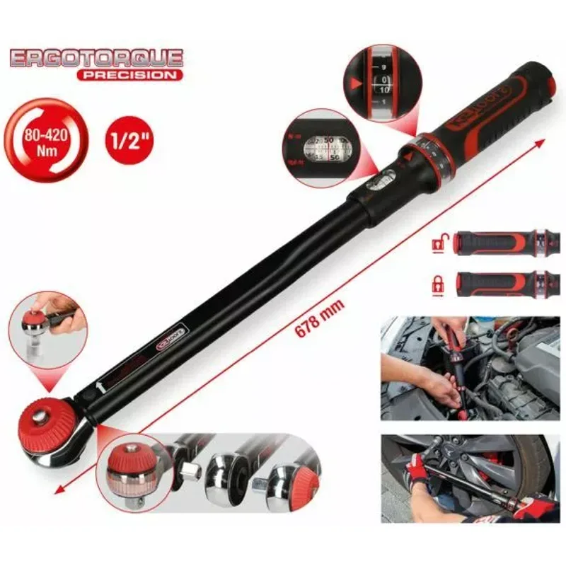 Clé Dynamométrique Ergotorque Précision 1/2′′ 80