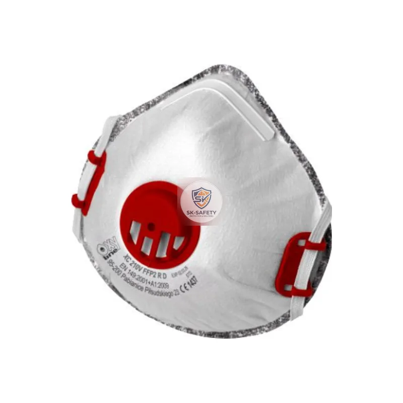 Demi masque anti poussière ffp2 au charbon actif avec valve Oxyline