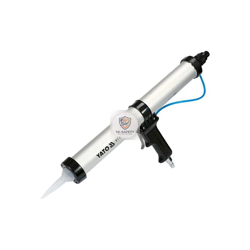 Pistolet à silicone pneumatique 600ML corps aluminium