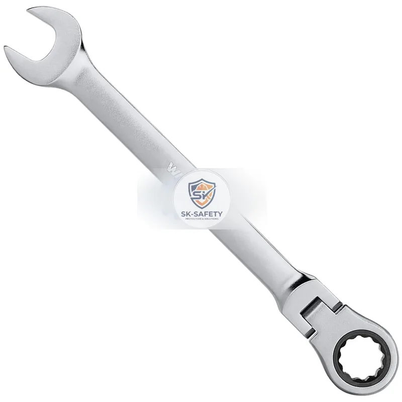 Clé mixte à cliquet flexible WADFOW – tête rotative 180°