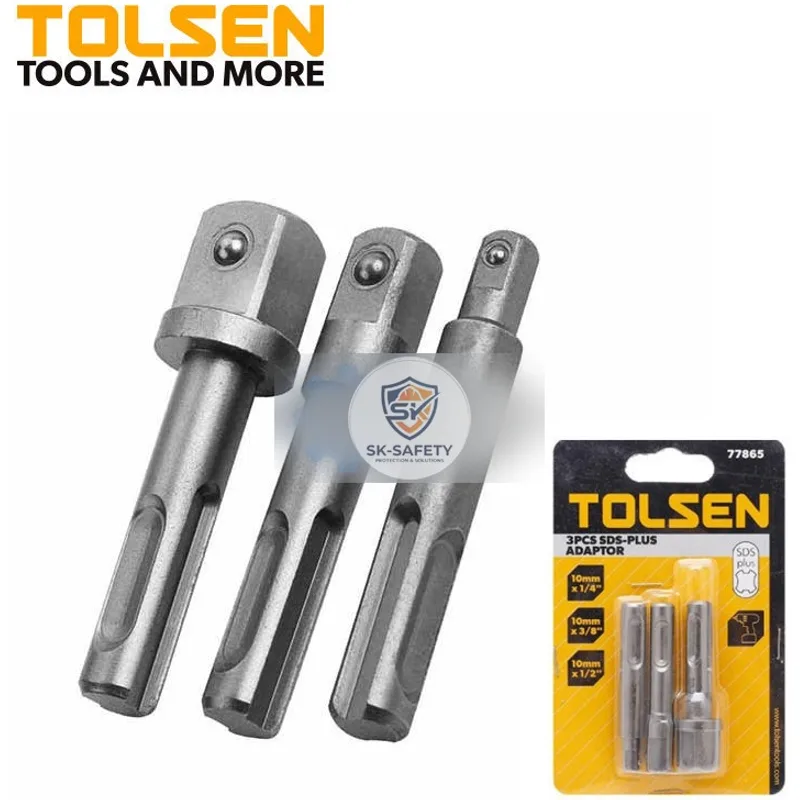 Jeu de 3 adaptateur SDS-PLUS TOLSEN