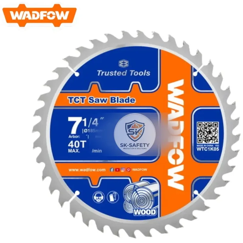 Disque de scie bois WADFOW – 115 mm & 185 mm (40 dents)