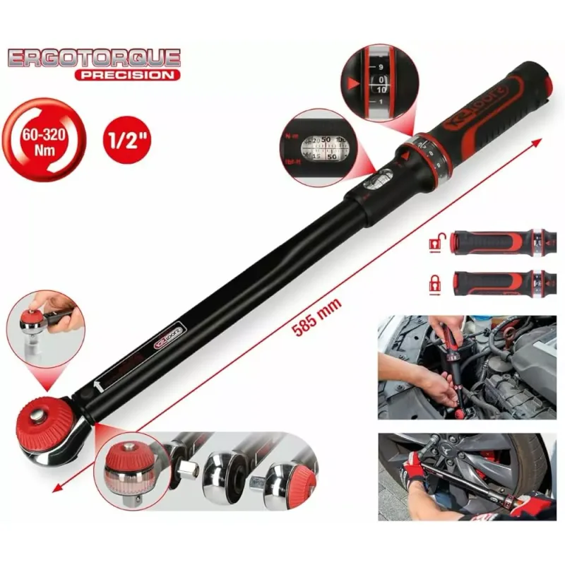 Cle Dynamometrique Ergotorqueprecision 1/2 60 320 Nm 516.1472