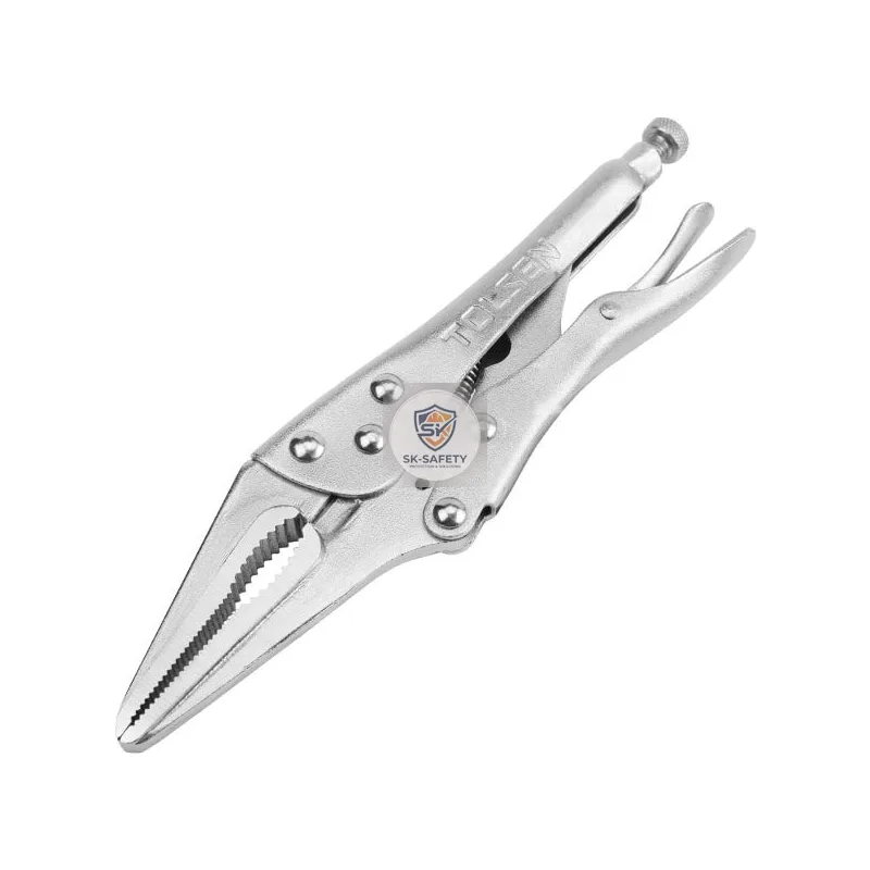 Pince étau à mors plats et à becs long 9"
