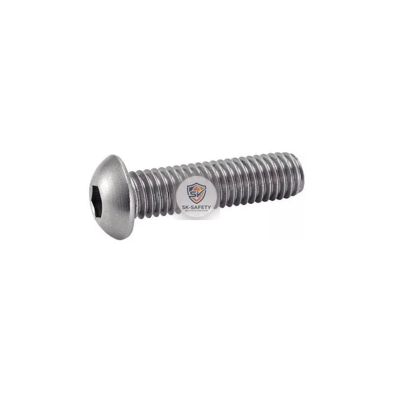 Vis à métaux inox tête bombée six pans creux
