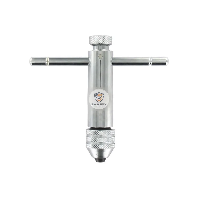 Porte-tarauds à cliquet en acier chromé