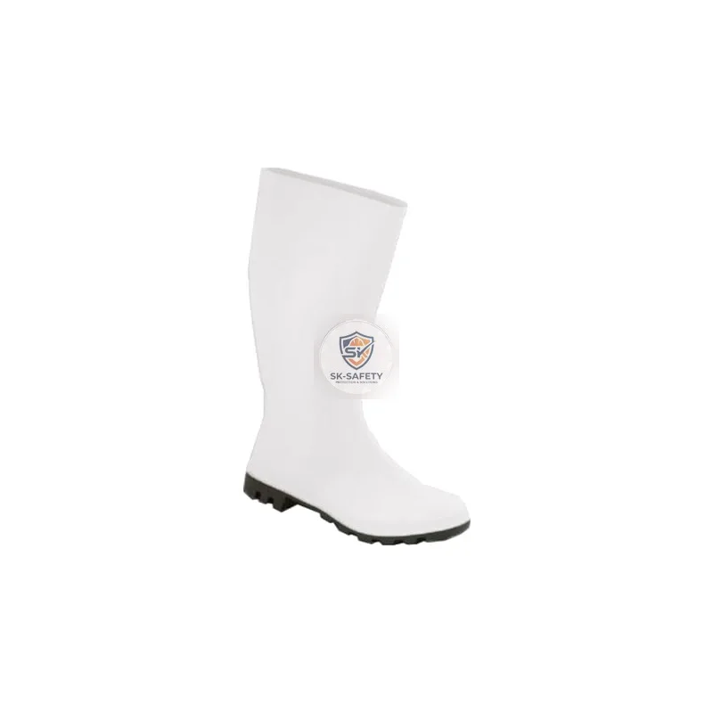 Botte PVC blanche sans sécurité