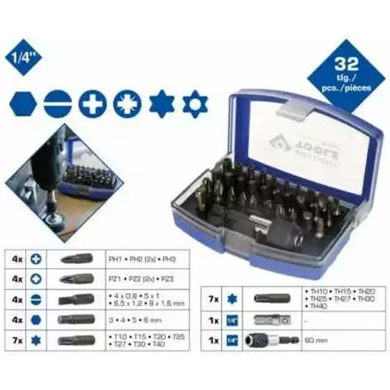 Jeu D′embouts De Vissage, 32 Pcs