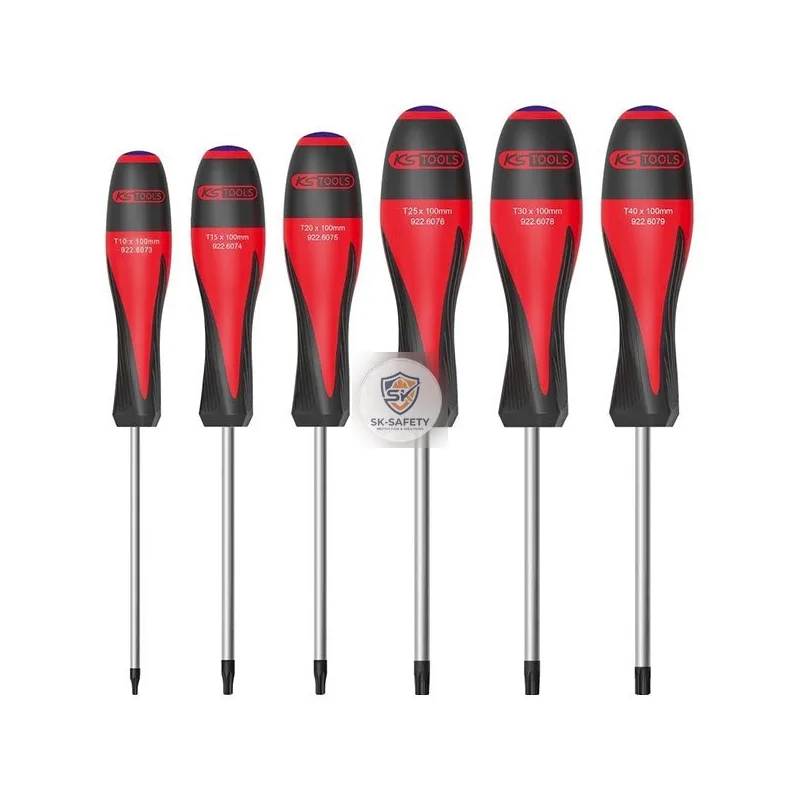 Jeu de 6 tournevis ULTIMATE® TORX® percé