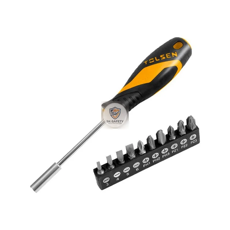 Tournevis porte embouts 1/4" & 10 pièces