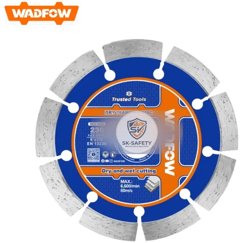 Disque diamant segmenté WADFOW – Coupe béton, pierre, carrelage