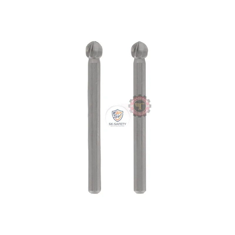 Lot de 2 fraises acier rapide Dremel 114 ø 7,8mm bout rond 26150114JA