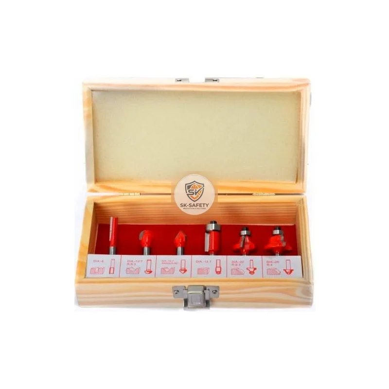 Coffret fraise défonceuse 6 pièces