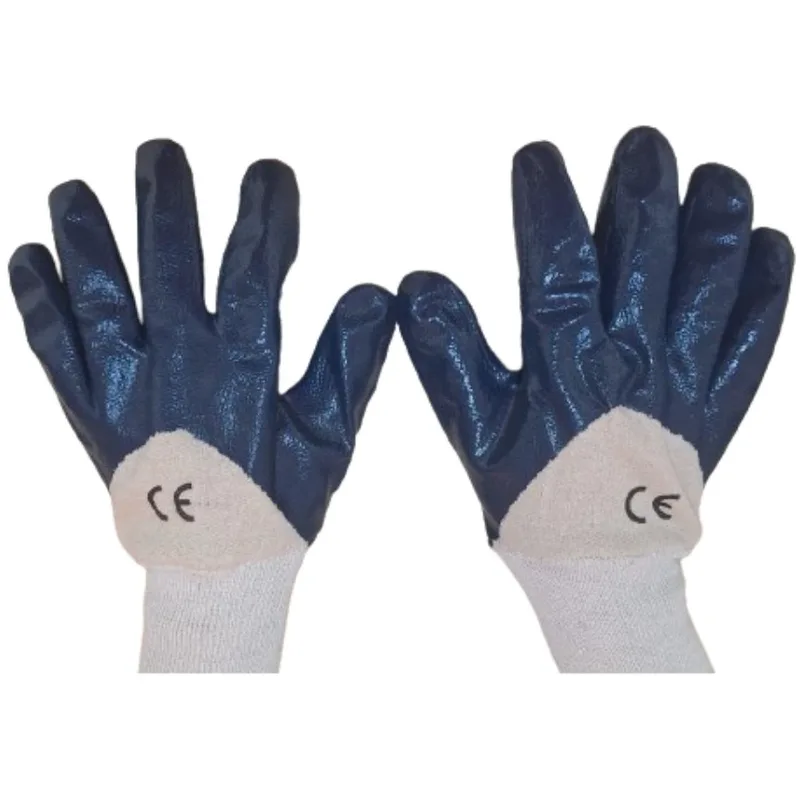 Gant Nitrile Moitie Revetu