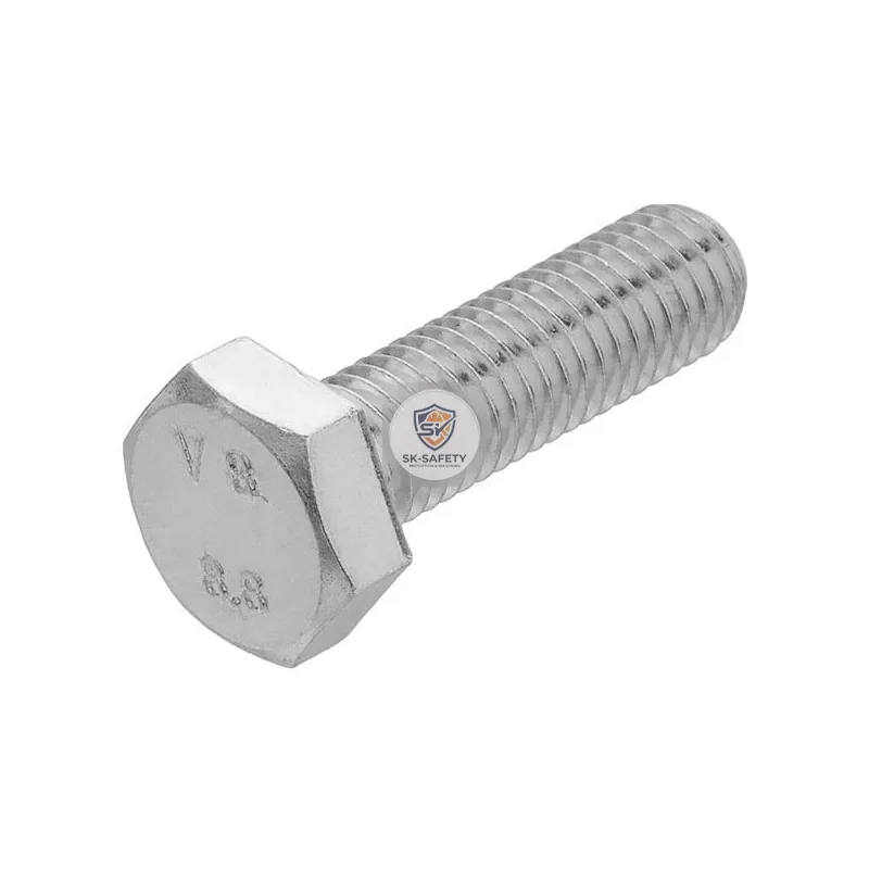 Vis tête hexagonale acier galvanisé 8*8
