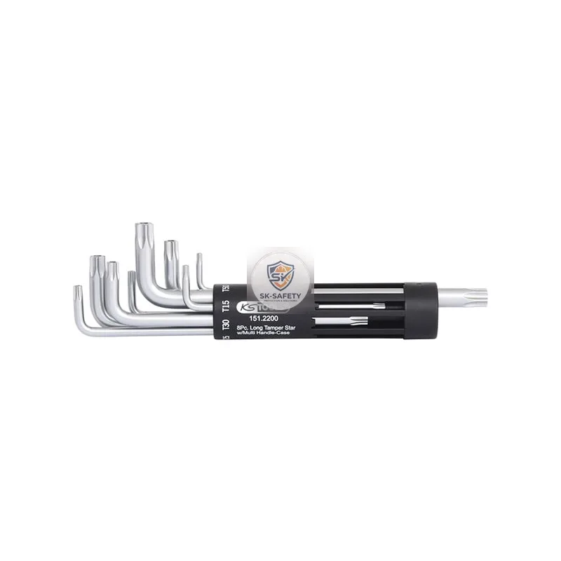 Jeu de 8 clés mâles TORX® percées longues