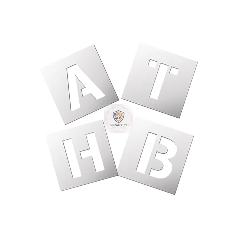 Pochoirs lettres en aluminium