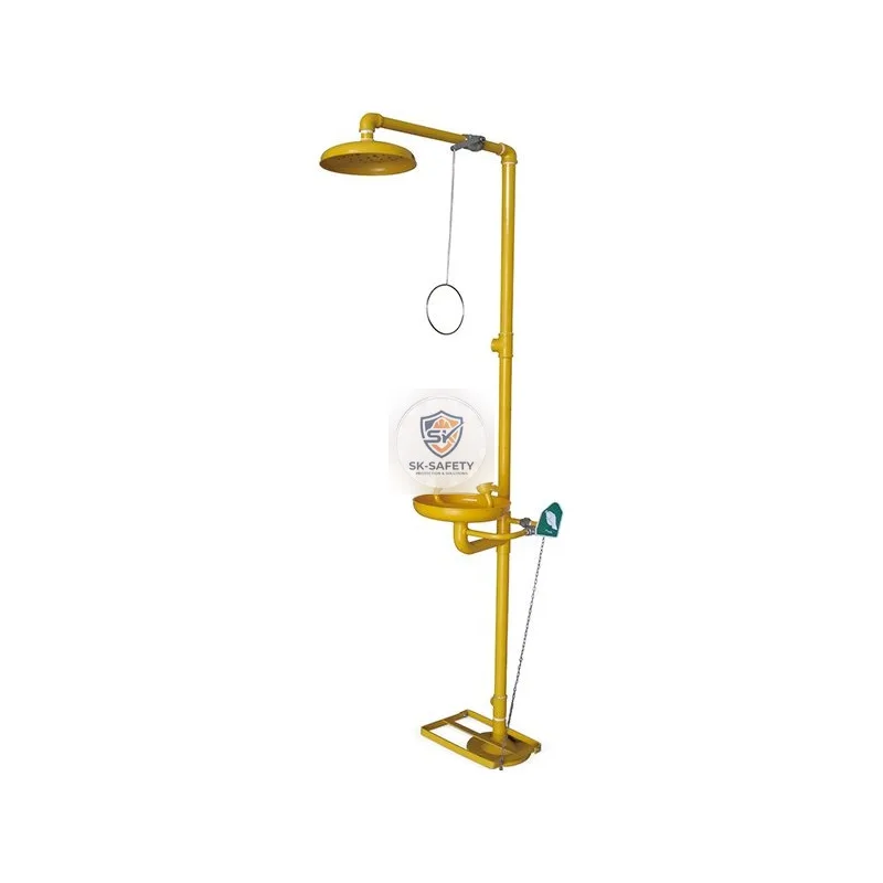 Douche pour lavage oculaire en acier galvanisé