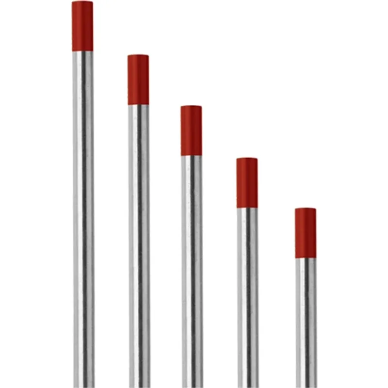 Électrode Tungstène Rouge Paquet De 10pcs 3.2×150