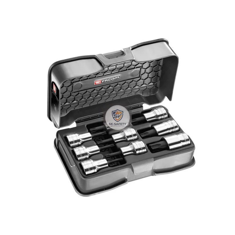 Coffret de douuilles Tournevis TORX 1/2" TX20-60 Facom AMEX.3APB