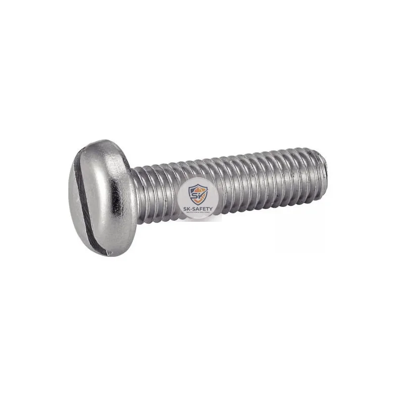 Vis à métaux tête cylindrique large fendue Inox A2 - DIN 85