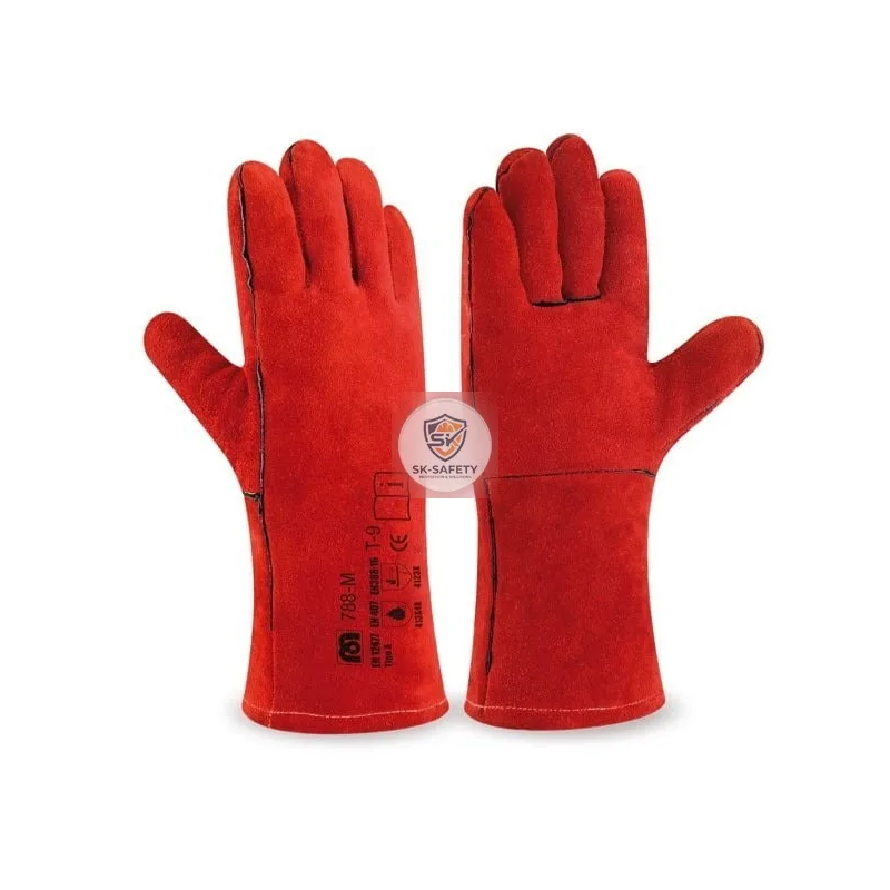 Gant anti chaleur rouge