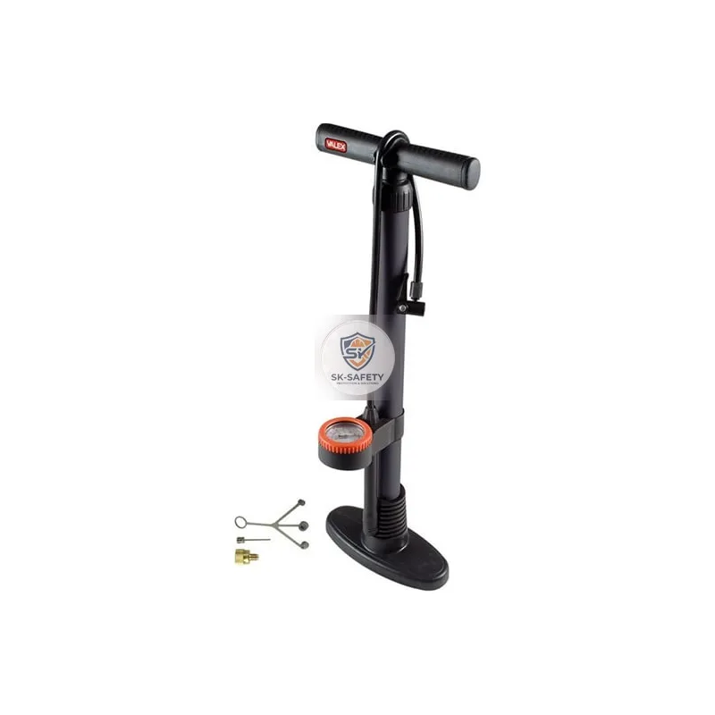 Pompe à vélo avec manomètre