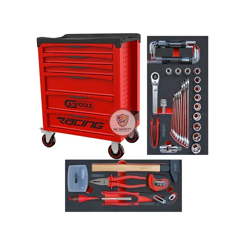 Servante RACING 6 tiroirs & 77 outils 800.0077