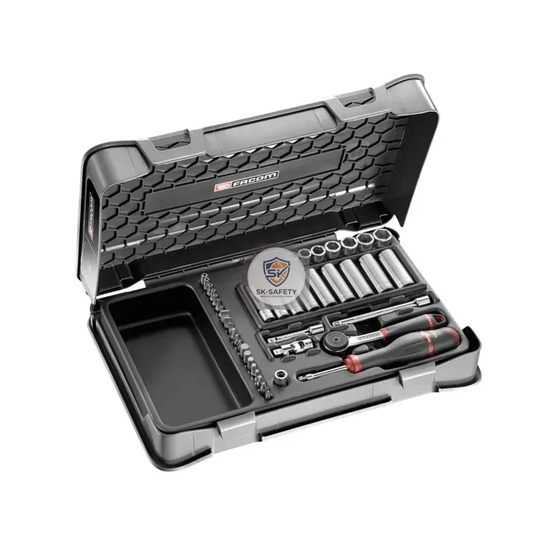 Coffret cliquet et douilles longues 1/4'' 6 pans Facom R.2BLPB