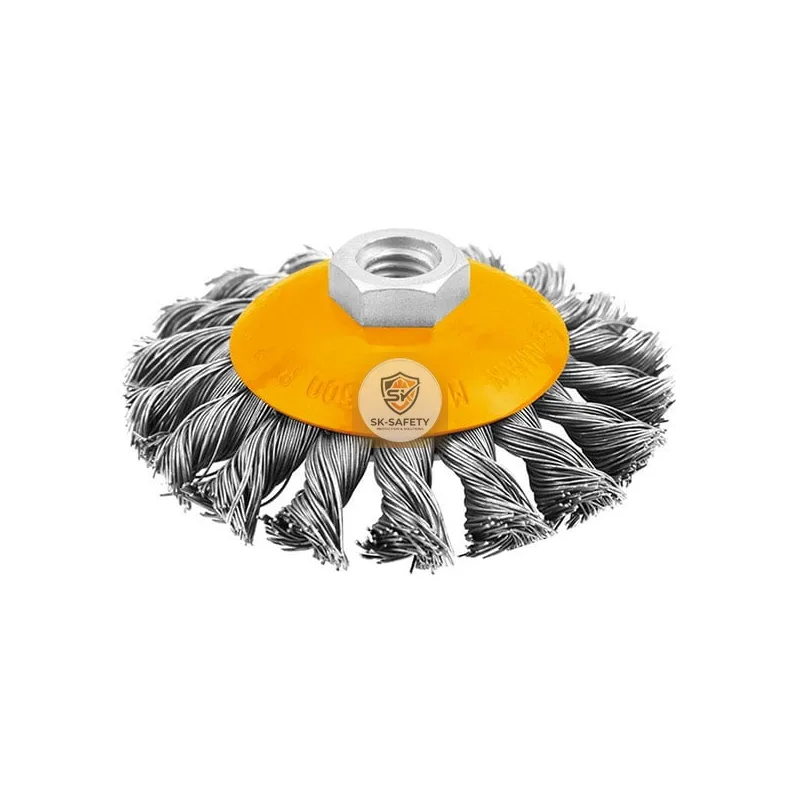 Brosse métallique torsadé conique avec écrou