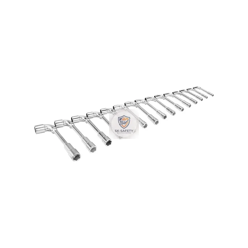 Jeu de 15 clés à pipe doubles débouchées 12x6 pans BAHCO