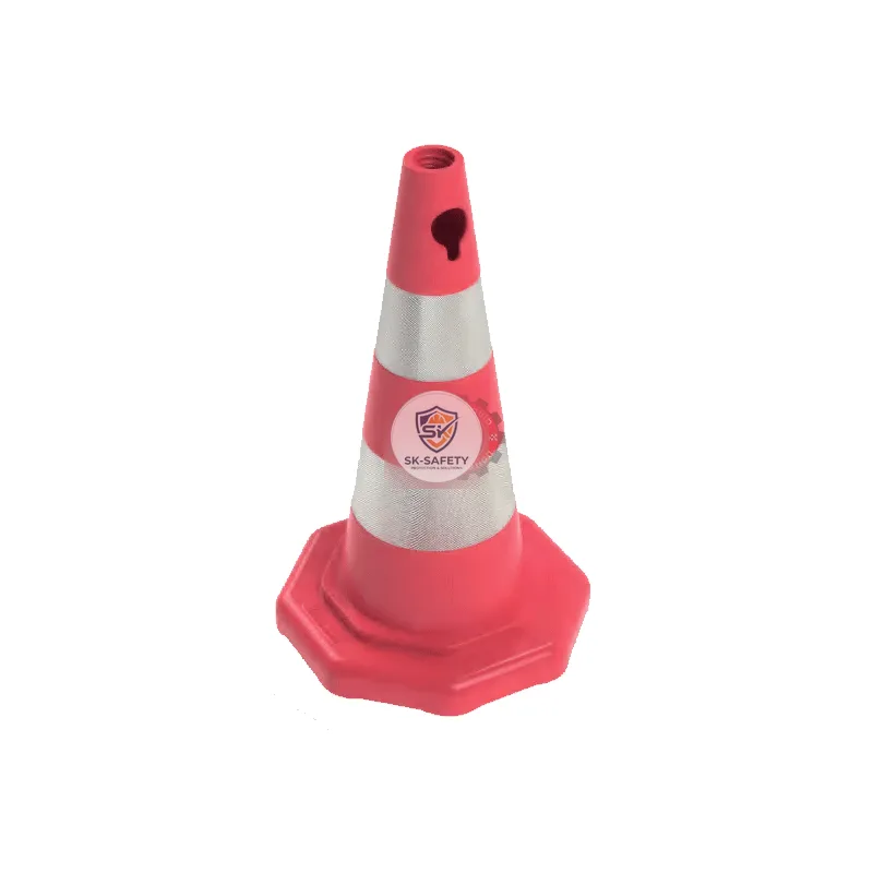 Cône signalisation PVC 50 cm zeplin