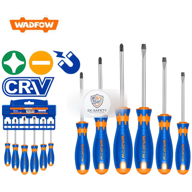 Jeu de tournevis CR-V WADFOW – 4 pièces & 6 pièces