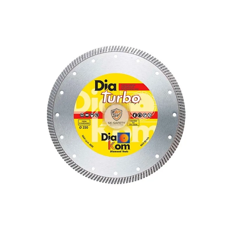 Disque diamant turbo universel DIAKOM
