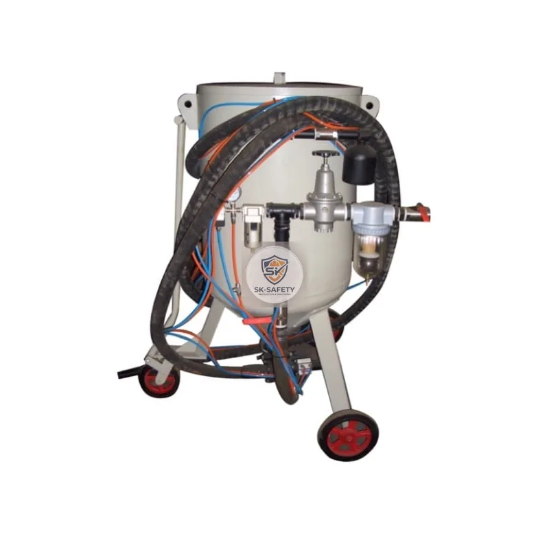 Sableuse mobile 200L sur trois roues